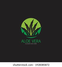 Logo de Aloe vera y vector de símbolos
