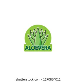 aloe vera logo template design vector