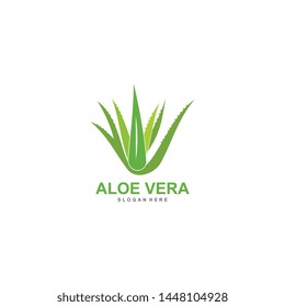 Aloe vera logo template design vector
