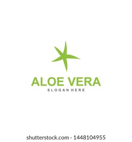 Aloe vera logo template design vector