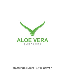 Aloe vera logo template design vector