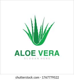 Aloe Vera logo template. Aloe Vera Fresh Logo Green Leaf
