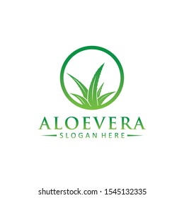 Aloe Vera logo vector icon  concept