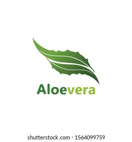 Aloe vera logo vector illustration template design