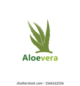 Aloe vera logo vector illustration template design