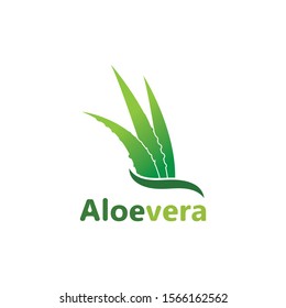 Aloe vera logo vector illustration template design