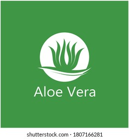 Plantilla de ilustración vectorial del logo de Aloe vera