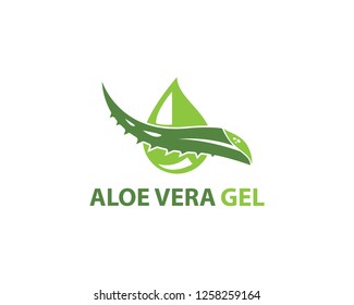 Aloe vera logo vector ilustration template