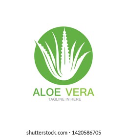 Aloe vera logo vector ilustration 