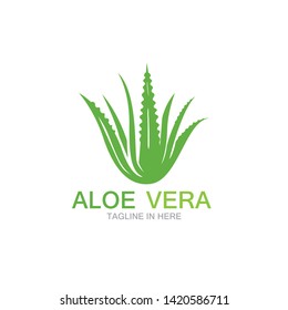 Aloe vera logo vector ilustration 