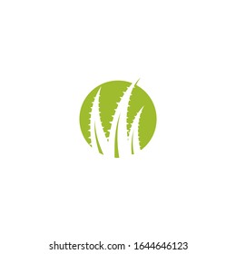 Vektorillustration-Vorlage für Aloe Vera-Logo