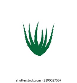 Plantilla de ilustración vectorial del logo de Aloe vera