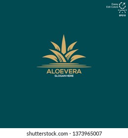 
Aloe vera logo, which is elegant, suitable for cosmetic product logos