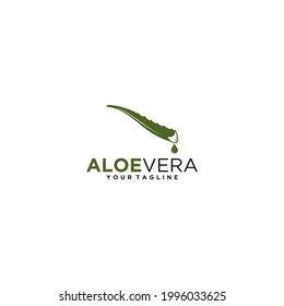 aloe vera logo in white background