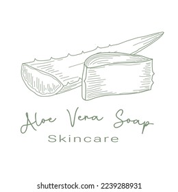 Aloe Vera Skincare Logo for Natural and Beauty Logo