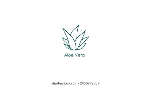 Icono de Vector de Producto de cuidado de piel Aloe Vera