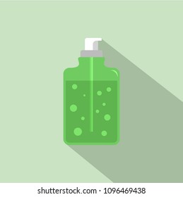 Aloe vera soap icon. Flat illustration of aloe vera soap vector icon for web design