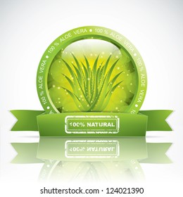 Aloe Vera sticker, vector