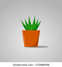 ilustración vectorial aloe vera eps 10