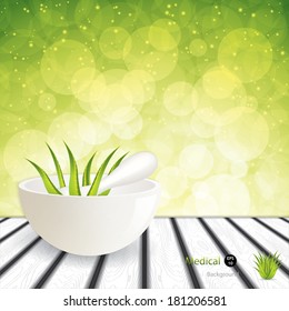 Aloe Vera.Alternative medicine vector