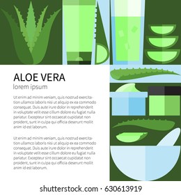 Aloe Vera.Flat icons and symbols made in vector.