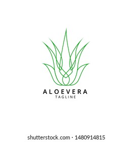 Aloevera icon logo design vector illustration