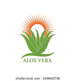 aloevera logo icon vector illustration design template