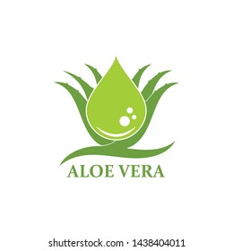 aloevera logo icon vector illustration design template