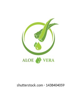 aloevera logo icon vector illustration design template