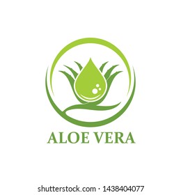 aloevera logo icon vector illustration design template
