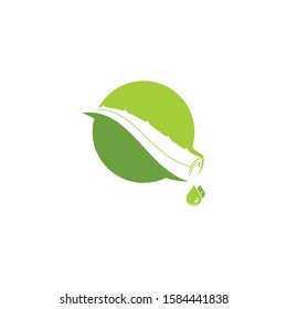 aloevera logo icon vector illustration design template