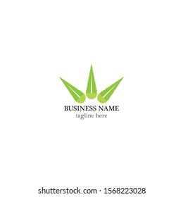 Aloevera logo template vector icon design