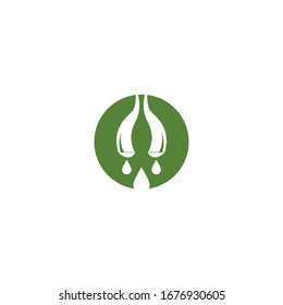 Aloevera logo vector template illustration
