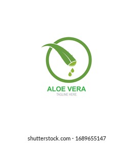 Aloevera Logo-Vektorillustration - Vorlagengrafik