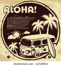 Aloha bus background