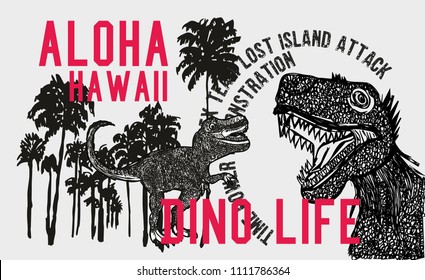 Aloha graphic design vector art
