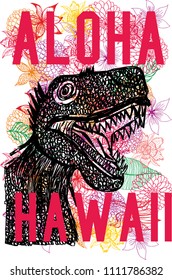 Aloha graphic design vector art