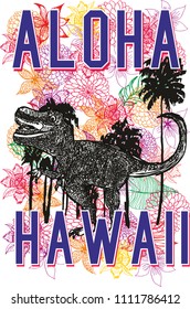 Aloha graphic design vector art