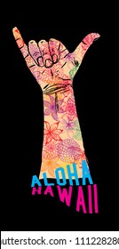 Aloha graphic design vector art