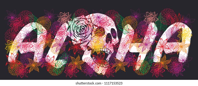 aloha graphic design vector art