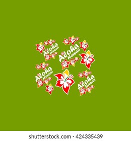 Aloha Hawaii Creative Vector Design Element 