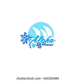 Aloha Hawaii Creative Vector Design Element 