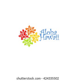 Aloha Hawaii Creative Vector Design Element 