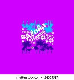 Aloha Hawaii Creative Vector Design Element 