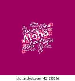 Aloha Hawaii Creative Vector Design Element 