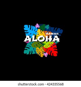 Aloha Hawaii Creative Vector Design Element 