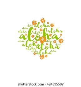 Aloha Hawaii Creative Vector Design Element 