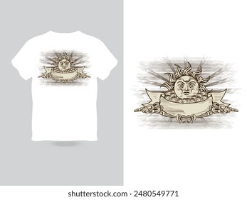 Aloha Hawaii eco resort vintage t-shirt print design for vector graphic, slogan print the lazy days of summer, summer beach artwork one color screen print design, surfing beach resort with nature art.