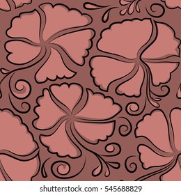 Aloha Hawaii, Luau Party invitation with pink hibiscus flowers. Best creative design for poster, flyer, presentation. Vector seamless pattern. Aloha T-Shirt design.