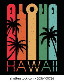 Aloha Hawaii vintage T-shirt design